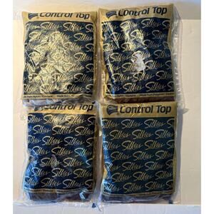 Silkies Control Top Hose Medium Support Legs PANTYHOSE Misc Colors Lot Of 4